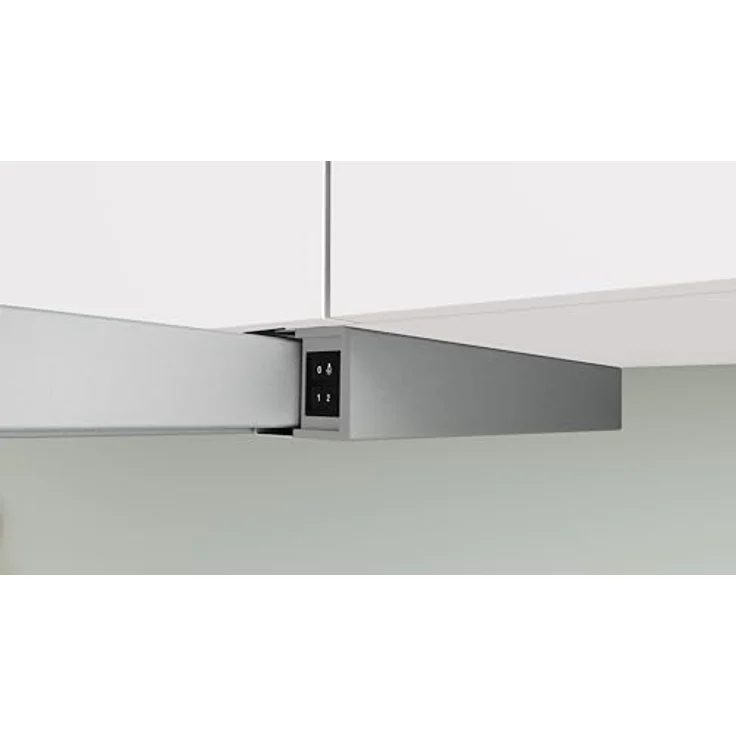 Bosch Flachschirmhaube Serie 2 DFL063W57, grau-metallic, 2 Leistungsstufen, abluft- oder umluftbetrieb, 351 m³/h, 2 x 1,5 W LED-Beleuchtung – Bild 6