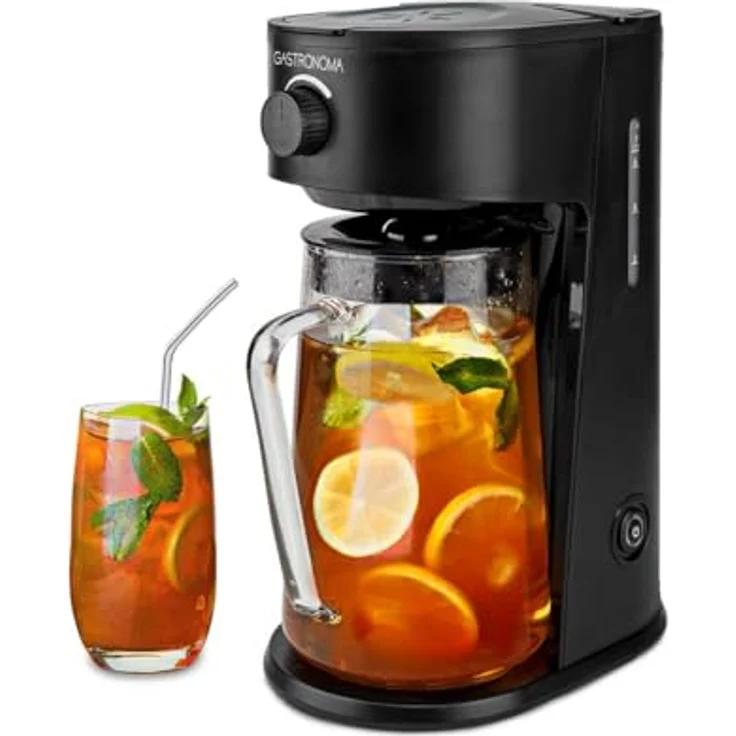 GASTRONOMA Iced Coffee & Tea Maker 2,5L Glaskanne, Korbfilter, einstellbare Brühstärke, Abschaltautomatik – Bild 10