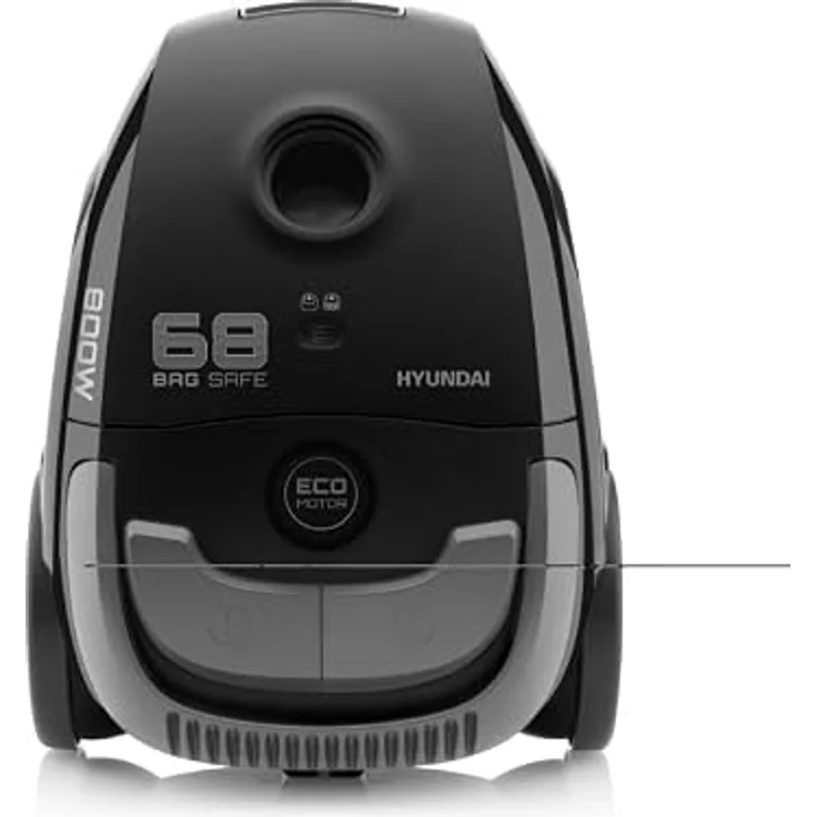 HYUNDAI ELECTRONICS Staubsauger mit Beutel VC068B I 800 W I Motor I 2l Volumen I Schwarz – Bild 2