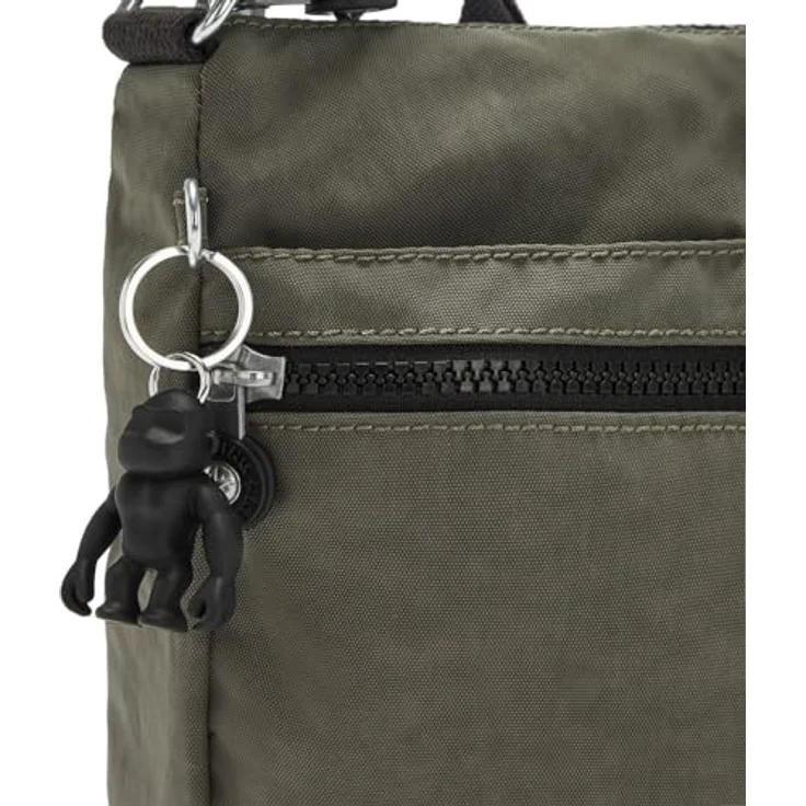 KIPLING Basic Eyes Wide Open Izellah Umhängetasche, Grün, 1 Zipperfach und 2 Einschubfächer, verstellbarer Schulterriemen – Bild 6