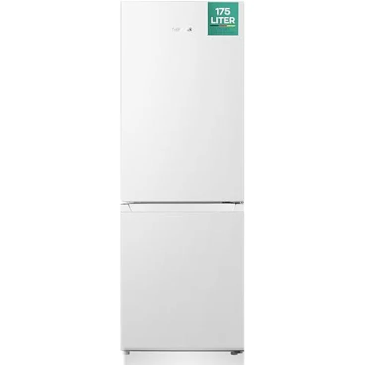 Heinrich´s Kühlgefrierkombination 175Liter, LED Innenraumbeleuchtung, leise 39dB, 7 Temperaturstufen, weiß – Bild 1