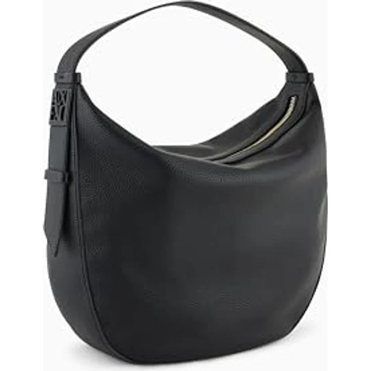 Armani Exchange Susie Schultertasche, 27 cm, Schwarz, aus robustem Polyester mit praktischen Reißverschlussfach und vielseitigem Umhängeriemen – Bild 4