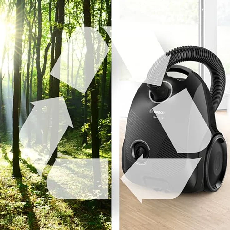 Bosch BGBS2LB1 Express Bodenstaubsauger, mit Beutel, 600 Watt, schwarz – Bild 6