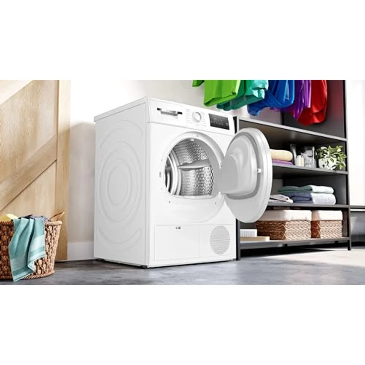 Bosch Hausgeräte WTN83203 Serie 4 Kondenstrockner, 8 kg, Auto Dry: optimale Trocknung, Anti-Vibration-Design: mehr Standfestigkeit, Rekordverdächtig schnell, Sensitive-Drying-System – Bild 4