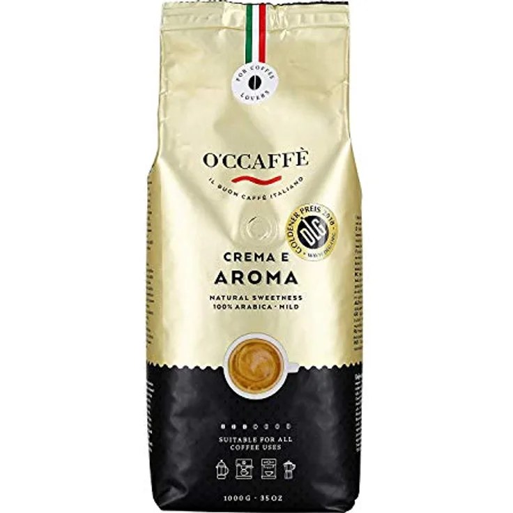 O'CCAFFÈ 100 % Arabica | ganze Bohne | 1000g