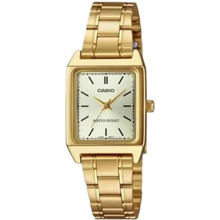 Casio Taschenuhrkette LTP+V007G.9E, bunte Armbanduhr mit eleganter Kette