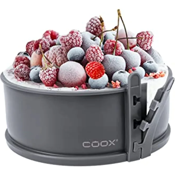 coox Springform mit Porzellanboden ⌀ 18 cm in Grau, backen und direkt auf der Porzellanplatte servieren und schneiden, kein Umsetzen nötig