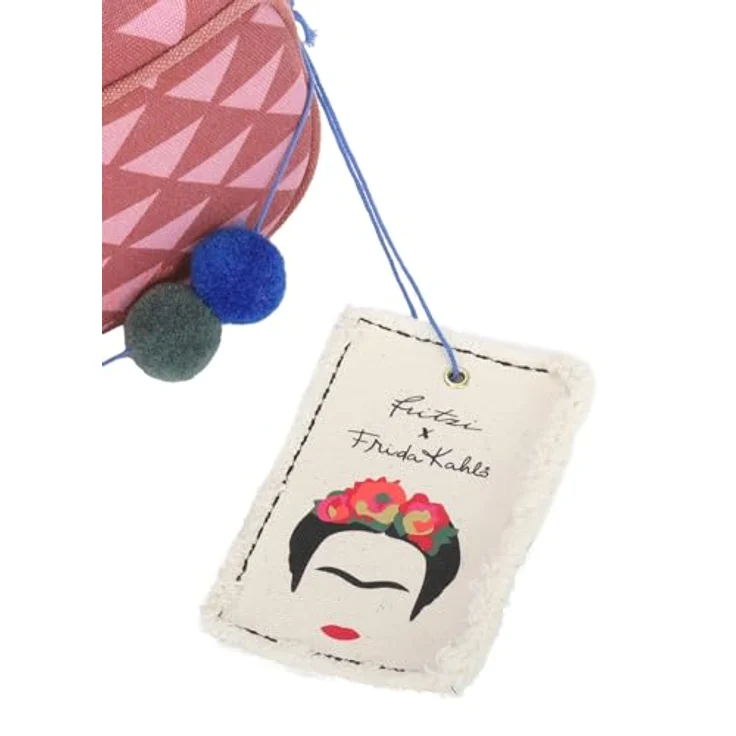Fritzi aus Preußen Fritzi x Frida Kahlo Easy Go, Limited Umhängetasche aus 100% Baumwolle, 19.5 cm x 7.5 cm x 12 cm, pink – Bild 7
