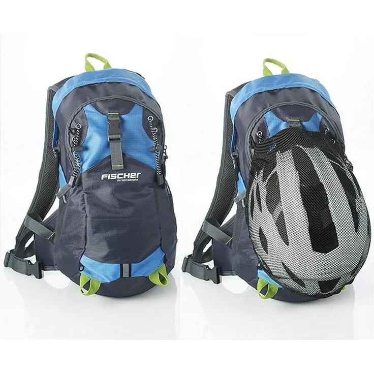 FISCHER Fahrrad Sportrucksack Rucksack 15L, Helmnetz, Regencover, ergonomisches Tragesystem, Hüftgurt, schwarz – Bild 1