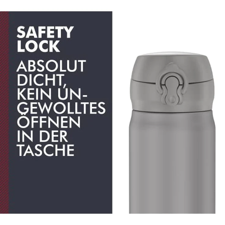 THERMOS ULTRALIGHT BOTTLE 0,50 l, moon rock mat, Thermosflasche aus Edelstahl, 10 heiß / 20 h kalt, absolut dicht für Wasser, Tee, stille Getränke – Bild 3