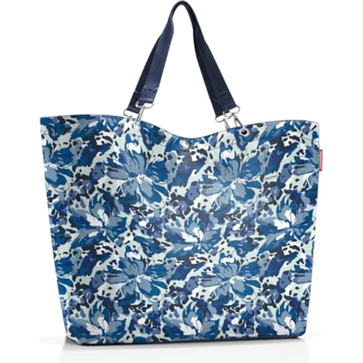 reisenthel shopper XL flora blue, Geräumige Shopping Bag mit wasserabweisendem Material und 35l Volumen – Bild 3