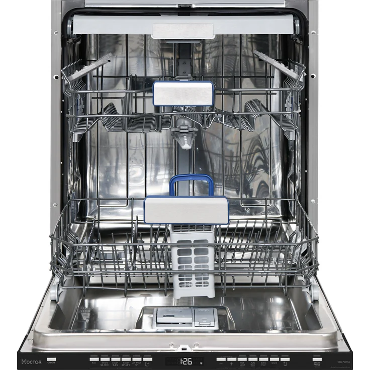 MOCTOR DWV70014A Geschirrspüler vollintegrierbar, 14 Gedecke, Wifi, Aquastop, Edelstahl, 42 dB – Bild 1