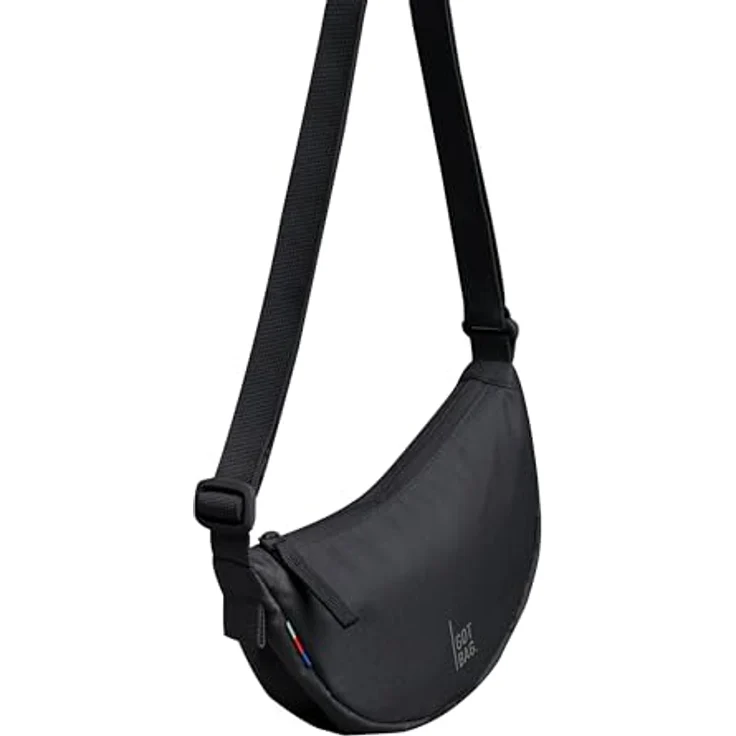 GOT BAG Moon Bag Umhängetasche, 21 cm, schwarz, 100% PET, platzsparendes Design – Bild 7