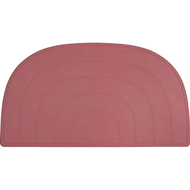 Kindsgut Platzdeckchen Regenbogen, Tischset, Unterlage in kinderfreundlichem Design und dezenten Farben, frei von BPA, Altrosa
