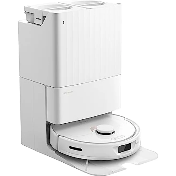 roborock Q Revo Saug- & Wischroboter mit Absaugstation (Saugleistung 5500Pa, 180min Akkulaufzeit, 350ml Staub- / 80ml Wassertank, 200 UpM rotierende Mop-Pads, App-/Sprachsteuerung)