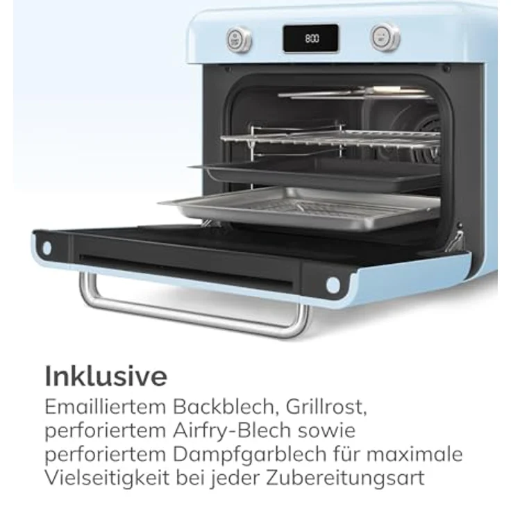 Smeg Multiofen COF01PBEU, Minibackofen mit Galileo-Backofentechnologie, blau – Bild 5