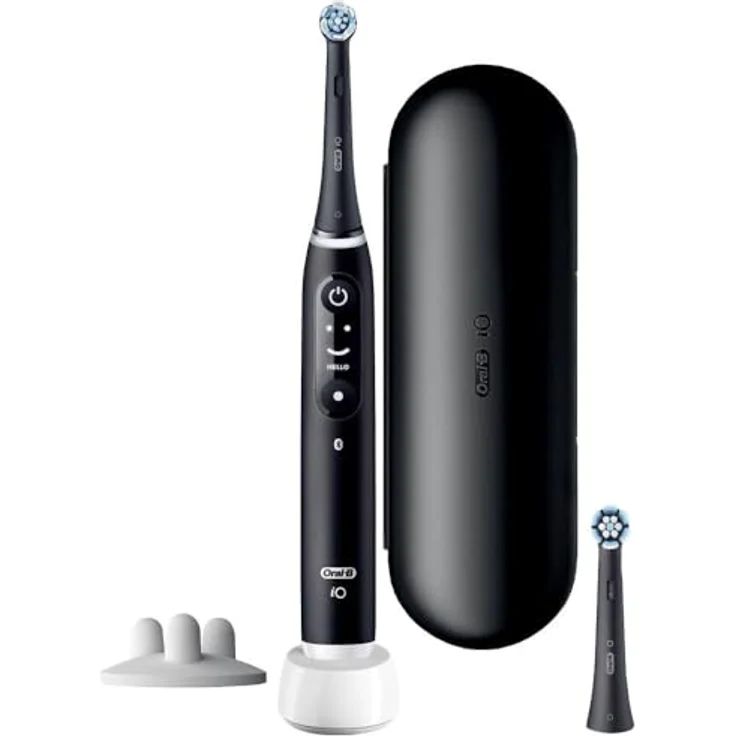 Oral-B Elektrische Zahnbürste iO 6, Erwachsener Vibrierende Zahnbürste Schwarz – Bild 1