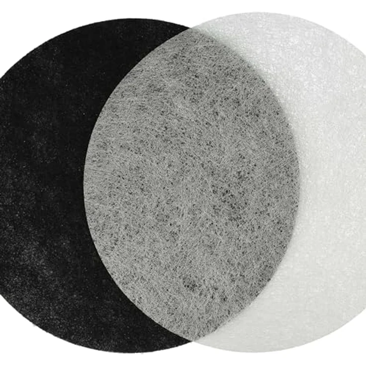 vhbw 8-teiliges Filter-Set für Fritteuse, 4x Aktivkohlefilter und 4x Fettfilter, kompatibel mit Moulinex T-41, T-42, T-43, schwarz/weiß – Bild 5