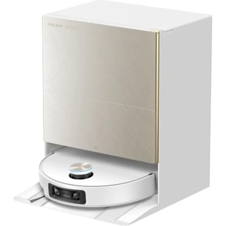 Dreame X60 Ultra Saugroboter, 7,95 cm niedrig, 35.000 Pa Saugkraft, automatisches Wischsystem mit 100°C heißem Wasser, EU Plug 220V