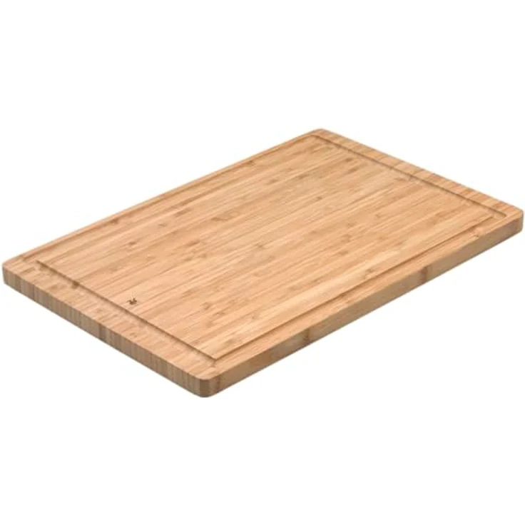 WMF Schneidebrett Bambus natur, 38 x 25 x 1,9 cm, Holzbrett rechteckig - Tranchierbrett mit Saftrille - Küchenbrett klingenschonend – Bild 3
