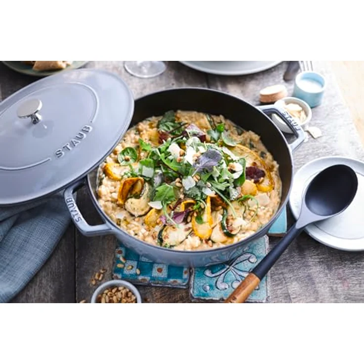 Staub Bräter mit Chistera, induktionsgeeignet, Gusseisen, Graphitgrau, 28 cm, 1 Einheiten – Bild 5