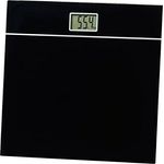 newgen medicals Körperwaage: Elegante Design-Personenwaage, bruchsicheres Glas, schwarz, bis 150 kg (Digitale Personenwaage, Waagen, auf der Waage)