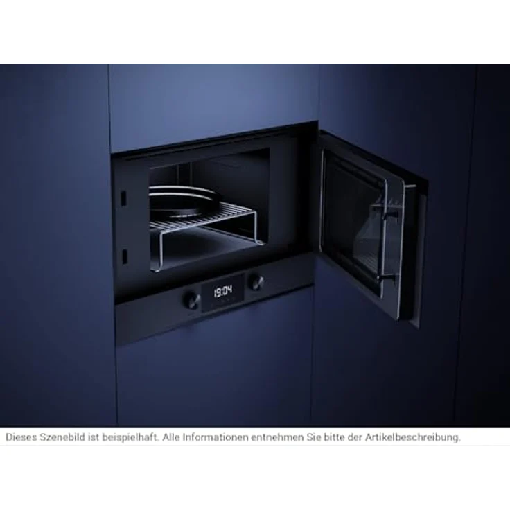Küppersbusch MR 6330.0 KSM K-Series, Einbau-Mikrowelle mit 3 Funktionen, 850 W Mikrowellenleistung, 1200 W Grill, 22 Liter Garraum, MattBlack – Bild 3