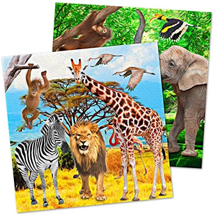 servietten Safari Junior 33 cm Papier 20 Stück – Bild 2