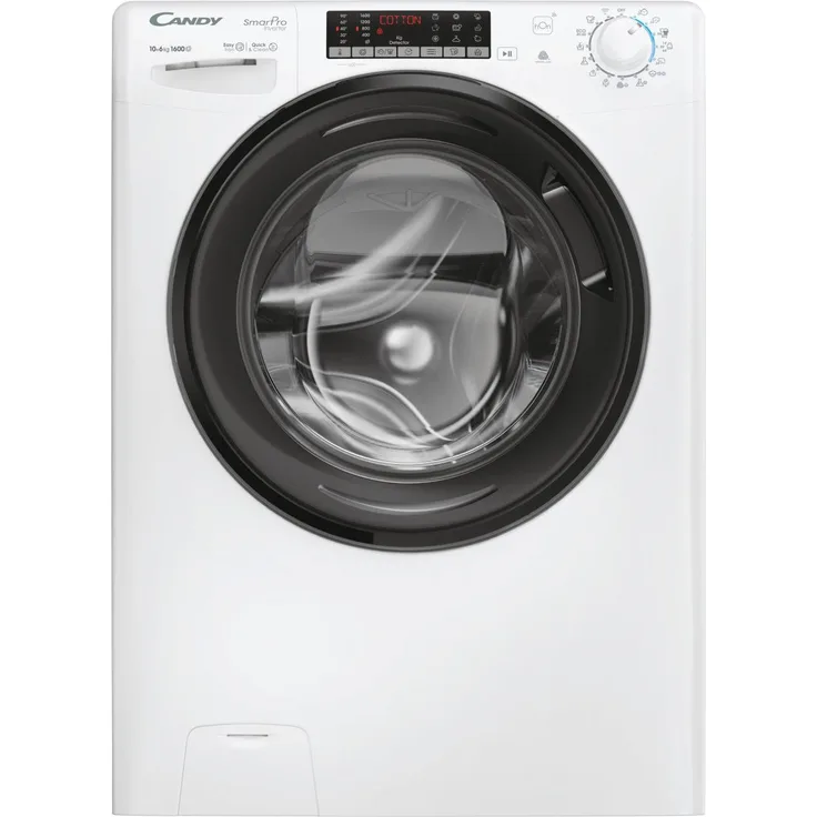 Candy CSOW61066TWMB6-S Waschtrockner, 10 kg Wasch- & 6 kg Trockenkapazität, Weiß, mit hOn App und Easy Iron Plus Technologie