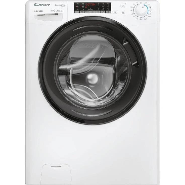 Candy CSOW61066TWMB6-S Waschtrockner, 10 kg Wasch- & 6 kg Trockenkapazität, Weiß, mit hOn App und Easy Iron Plus Technologie