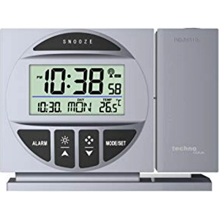 Technoline Projektionswecker, 123 x 36 x 91 mm , silber – Bild 2