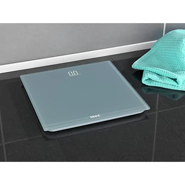 Wenko Personenwaage LED Grau, digitale Körperwaage mit LED-Display – Bild 6