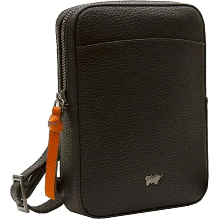 Braun Büffel Novara Umhängetasche, Leder 14.5 cm x 3.5 cm x 19.5 cm, schwarz – Bild 2