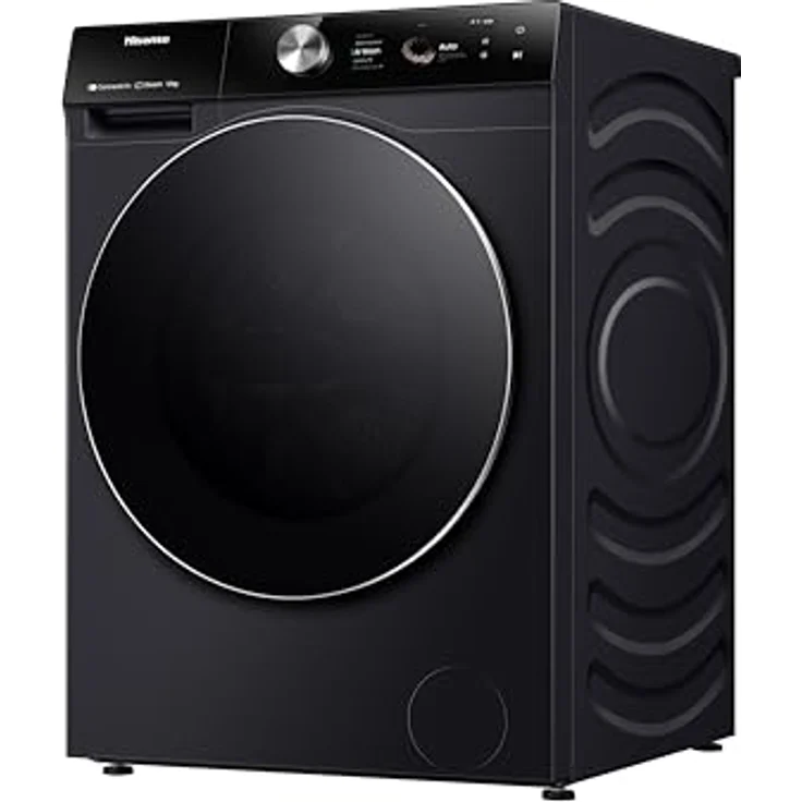 Hisense WF7S1247BB Waschmaschine Frontlader 12 kg 1400 RPM Schwarz, Inverter Motor, RainDrop Trommel – Bild 2