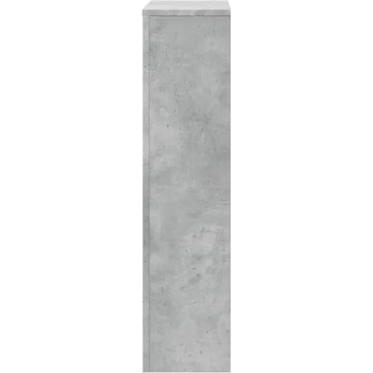 vidaXL Heizkörperverkleidung Betongrau, Holzwerkstoff 78x20x82 cm mit modernem Latten-Design und pflegeleichter Oberfläche – Bild 6