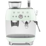 Smeg EGF03PGEU Espressomaschine, Kaffeevollautomat 50s Style, Pastellgrün