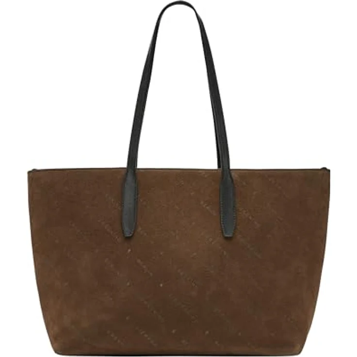 Liebeskind Monogram Shopper Tasche aus 100% Leder, 47 cm, braun – Bild 1