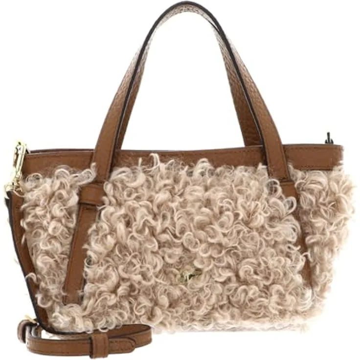 Abro Cosmo, Schultertasche aus Leder, 24 cm, schwarz