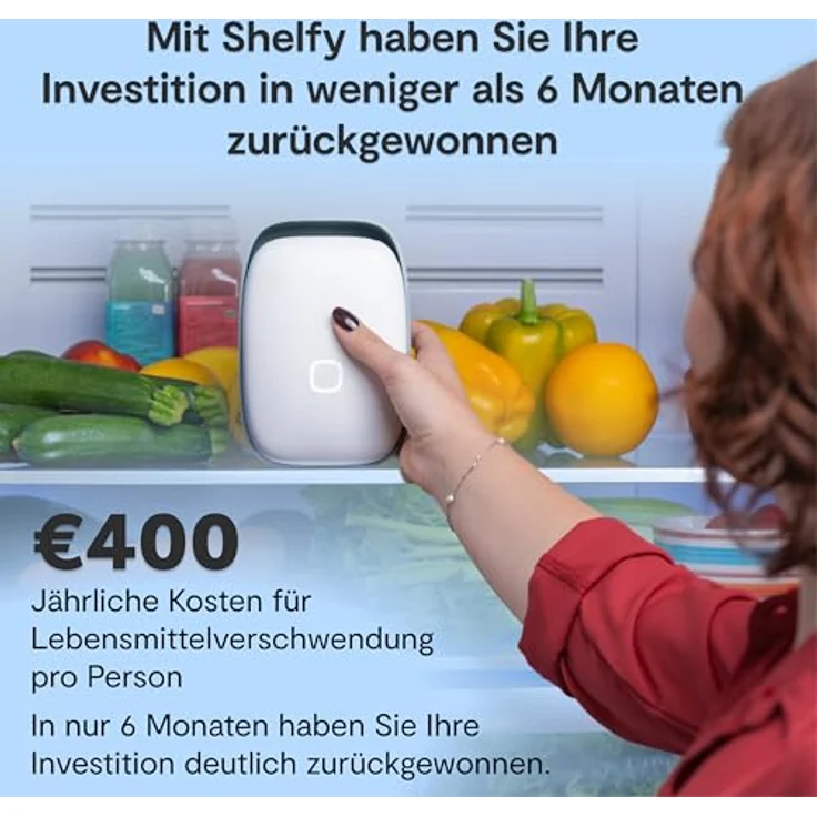 Vitesy Shelfy 2, Smarter Kühlschrankreiniger mit Photokatalyse, WLAN-Anbindung und abwaschbarem Filter – Bild 5