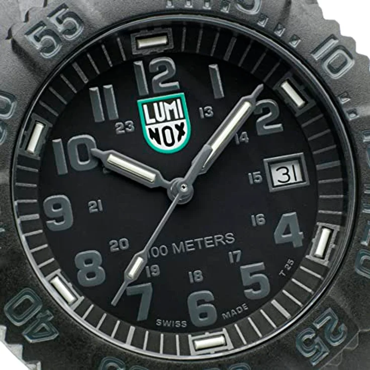 Luminox G Kollektion Sea Lion Herrenuhr 38mm X2.2072 Militäruhr Schwarz 100m Wasserdicht Schweiz Hergestellt – Bild 4