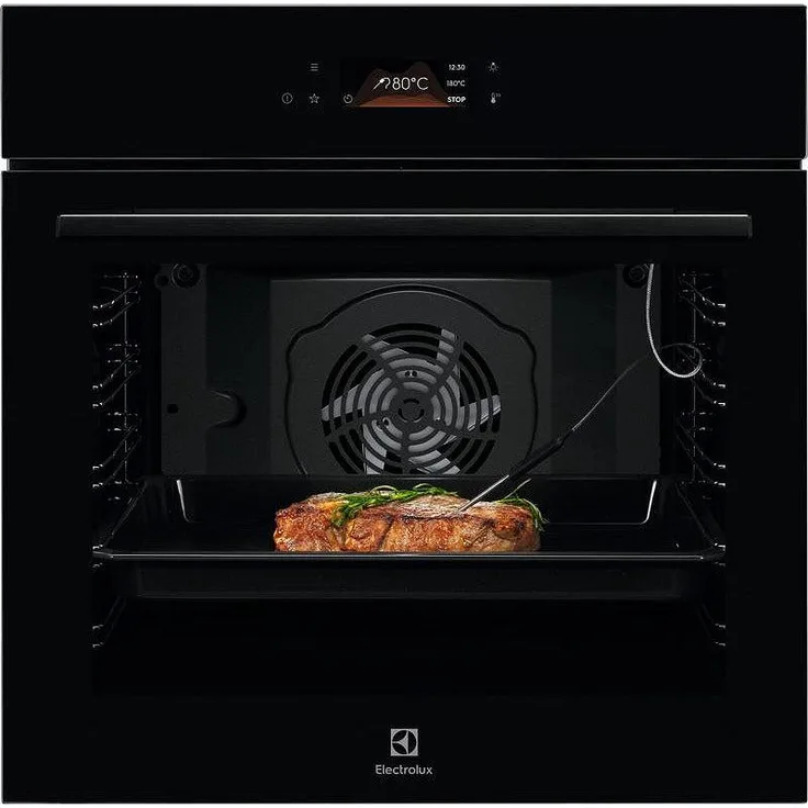 Electrolux LOD8P39Z SurroundCook SteamBake, Einbaubackofen mit 72 Litern, Dampf- und Konvektionstechnologie, pyrolytische Reinigung, schwarz