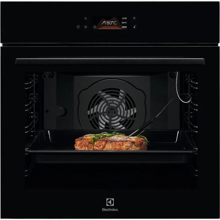 Electrolux LOD8P39Z SurroundCook SteamBake, Einbaubackofen mit 72 Litern, Dampf- und Konvektionstechnologie, pyrolytische Reinigung, schwarz