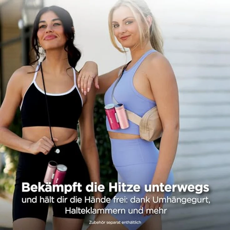 Shark ChillPill 3-in-1 Ventilator mit HydroGo Sprühnebel, InstaChill Kühlplatte & 7,5 m/s Luftstrom – Tragbar für Indoor & Outdoor – Pink – Bild 7