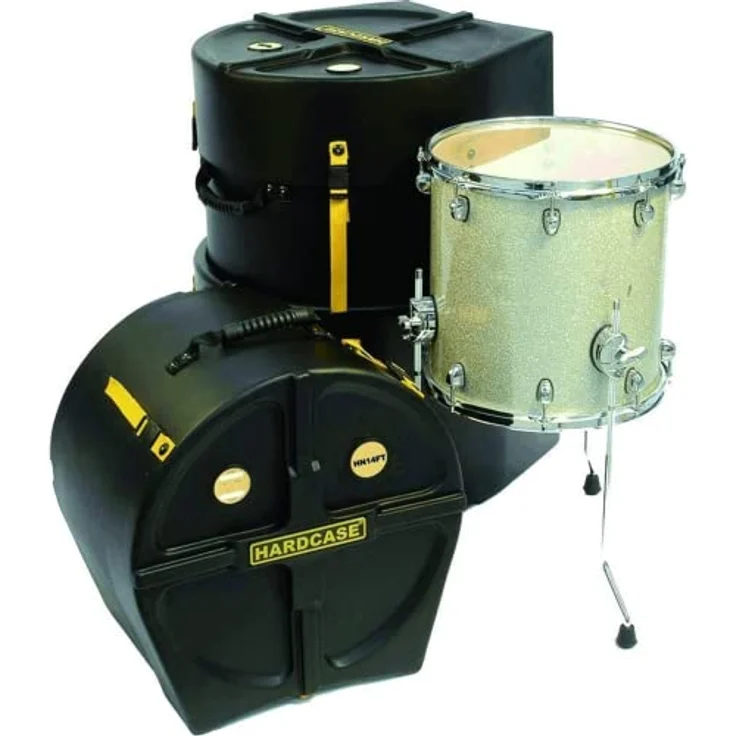 Hardcase HN14FT Floor Tom Koffer 14" aus wasserdichtem Polyethylen mit extrem robustem Design und sicheren Gurten – Bild 1