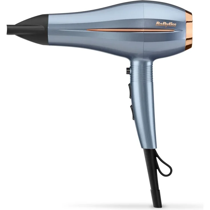 BaByliss Denim Luxe D251PE, Haartrockner mit Ionen-Funktion und Kaltluft-Funktion, blau – Bild 1