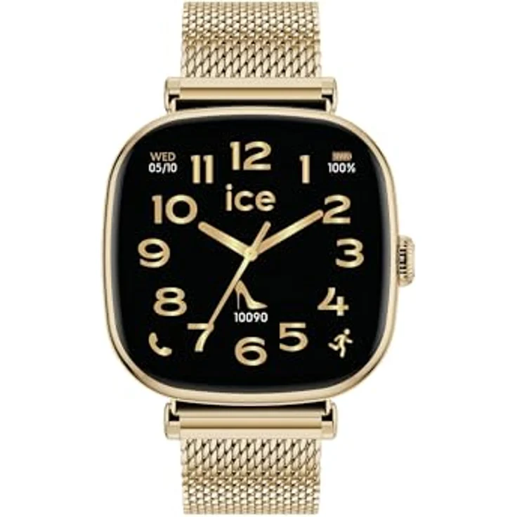 ICE-WATCH Smart Watch ICE smart SQ 2.0, Gold mit 1,20 Zoll AMOLED-Display, GPS, Herzfrequenzmesser und Musikplayer – Bild 2