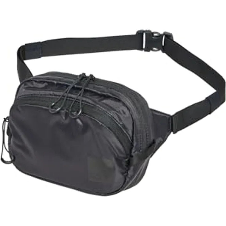 Jack Wolfskin Wandermood Gürteltasche, 20 cm, schwarz, 100% Polyester, kompakt und leicht