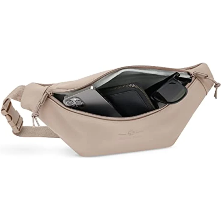 Johnny Urban Sleek Series Riley Gürteltasche, 38 cm x 11 cm x 16 cm, braun, 100% Polyurethan – Bild 5