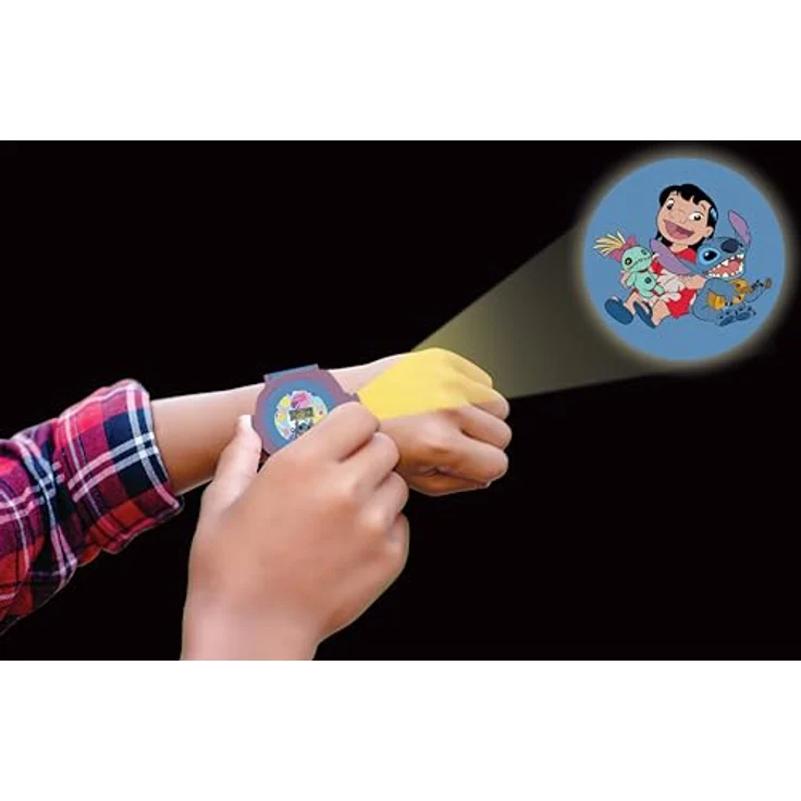 Lilo & Stitch Projektionsuhr, digitale Armbanduhr mit sanfter Beleuchtung für kleine Disney-Fans – Bild 3