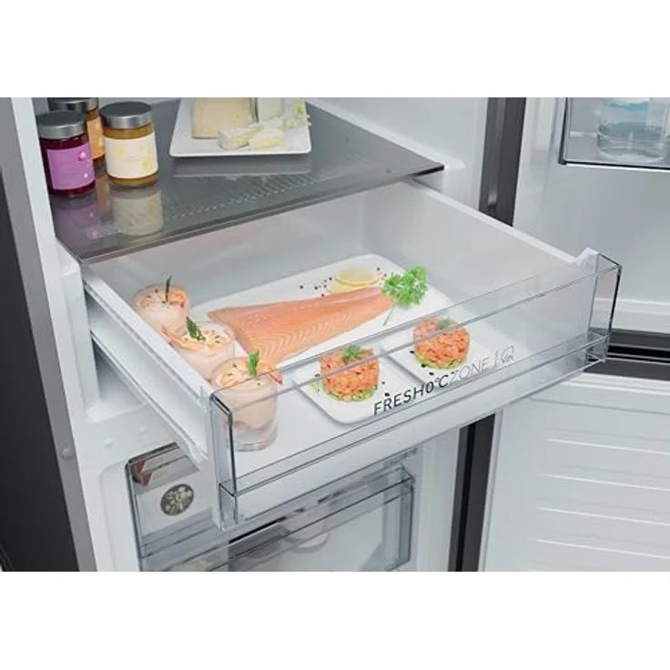 Haier HDPR1618CNPK Freistehende Kühl- und Gefrierkombination, 352 l, Edelstahl, Energieeffizienzklasse C, MultiAirflow-System – Bild 12